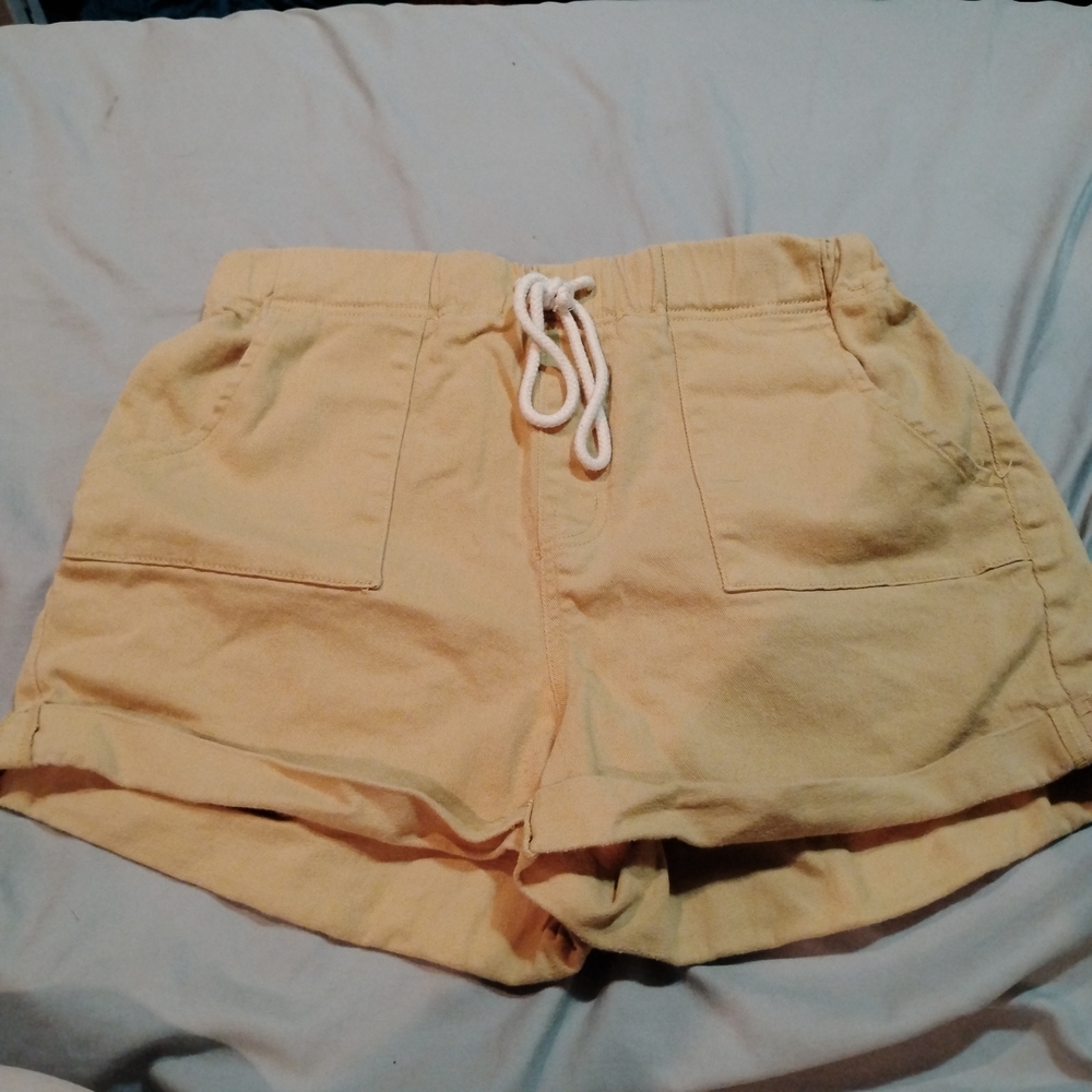 Yellow Women's Casual Shorts